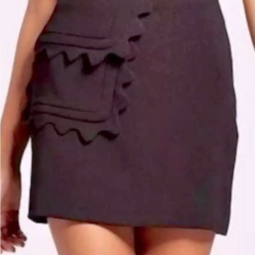 VICTORIA BECKHAM twill mini skirt